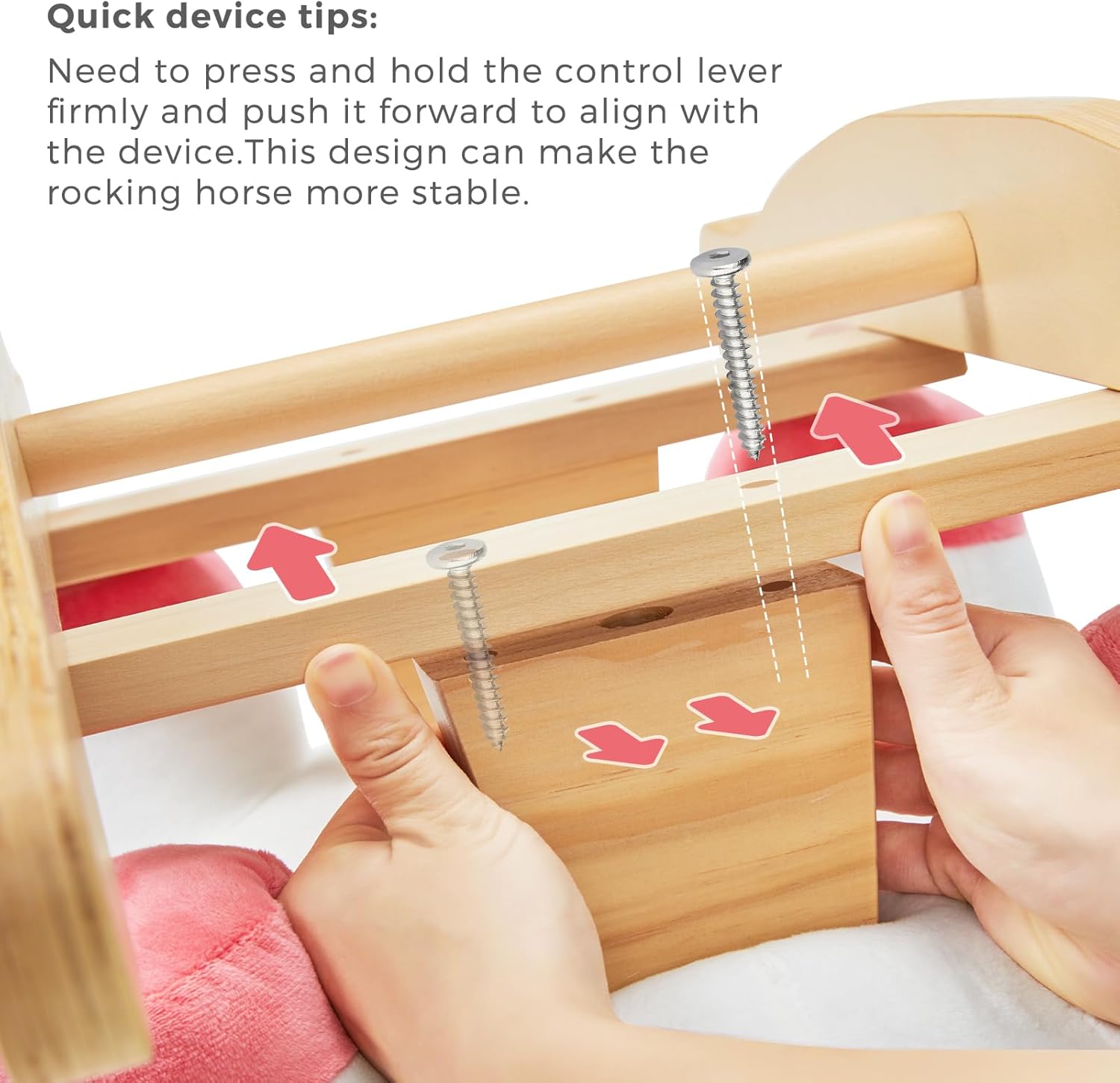 labebe - Baby Rocking Horse, Ride Unicorn, Kid Ride On Toy for 6 Month-3 Year Old, Infant (Boy Girl) Plush Animal Rocker, Toddler/Child Stuffed Ride Toy (Pink)